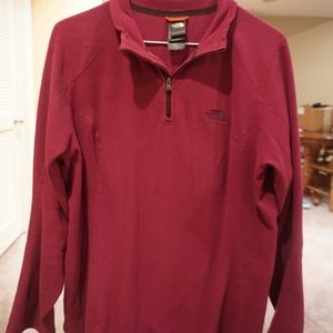 Dark purple pullover half zip